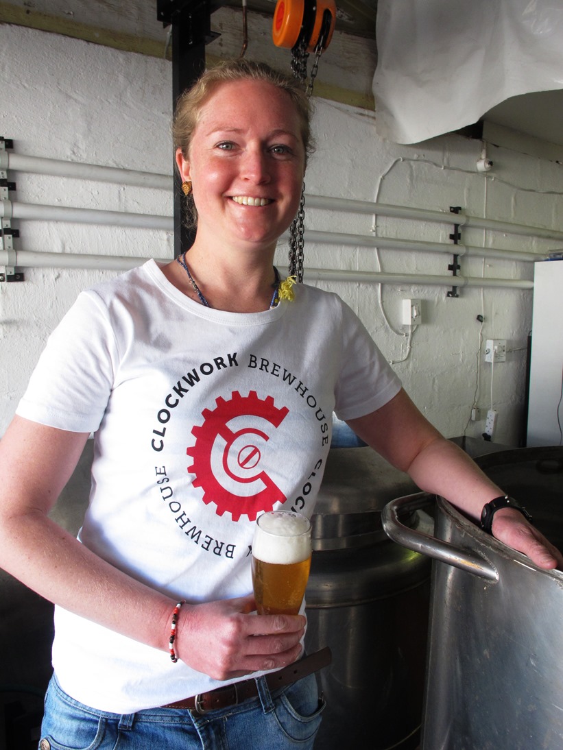 Do not ask this woman if she knows anything about fermentation. You will embarrass yourself. (Megan Gemmell from Clockwork Brewhouse)