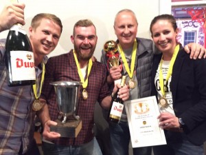 CBC took a whopping four golds - the whole team came out to celebrate. (Image courtesy of Cape Brewing Co)
