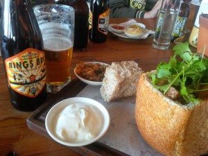 Beer. Curry. An entire loaf of bread. What more could you need?