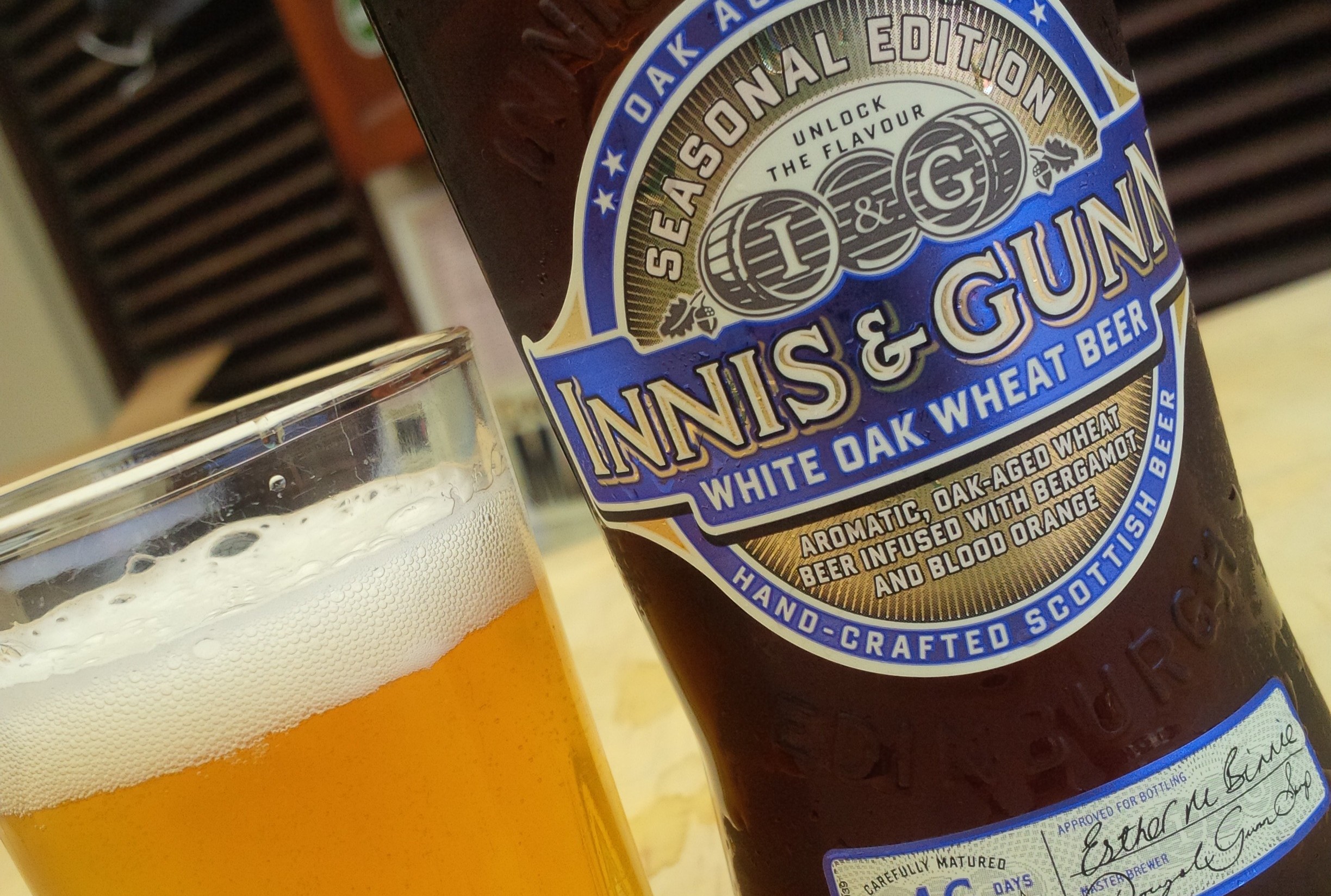 Beer review: Innis & Gunn White Oak Wheat
