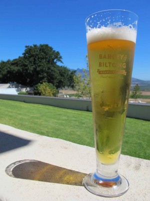 A cold glass of Reinheitsgebot-compliant pilsner