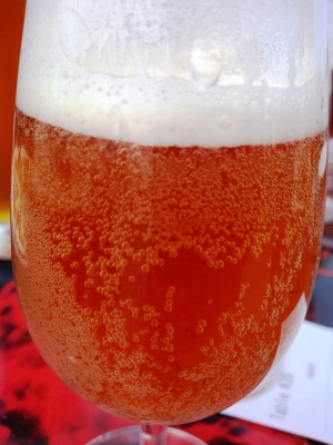 This is an example of a dirty beer glass