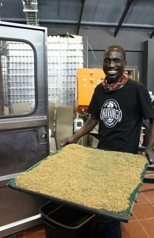 a brewer in botswana producing malted millet